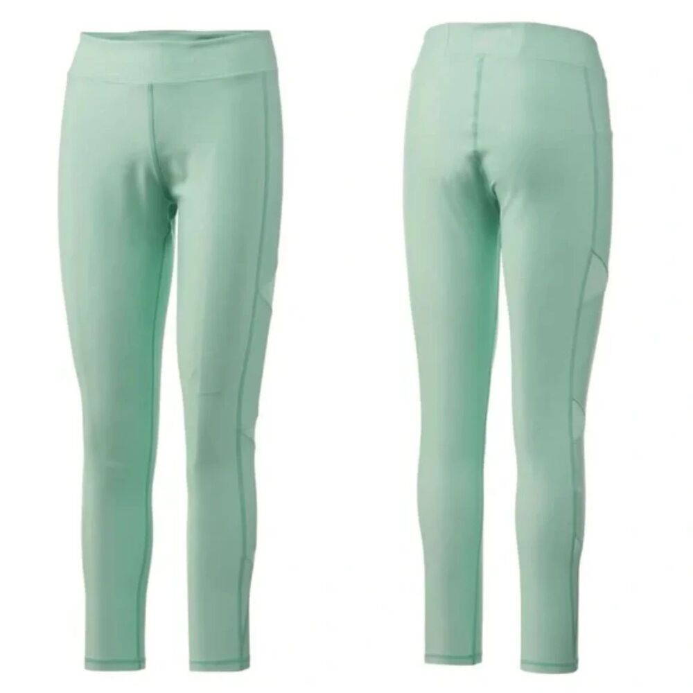 HUK Reel On Leggings Beach Glass Green LARGE Pockets Fishing SPF UPF